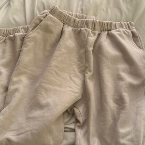 Zara tan sweatpants